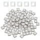 thumbnail image 1 of Azulejos de mosaico cuadrados de 100g, azulejos de mosaico de cerámica, 0.4 x 0.4 pulgadas, Blanco Láser, 1 of 7
