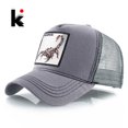 thumbnail image 2 of Streetwear Trucker Caps With Scorpion Patch Men's Snapback Hip Hop Baseball Cap For Women Four Seasons Fashion Casquette Hats Gao Jinjia LED, 2 of 2