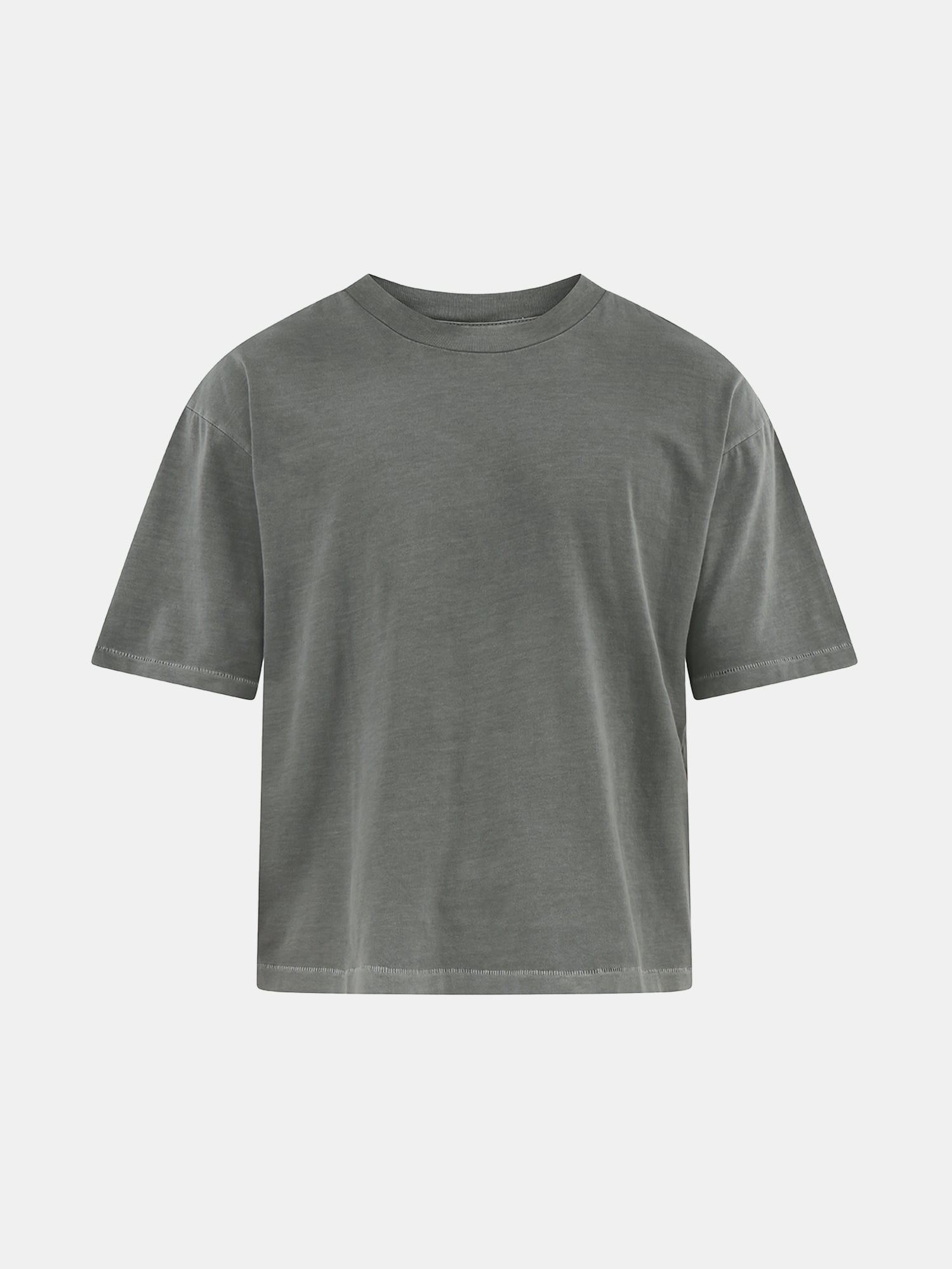 No Boundaries Cotton Oversized Cropped Tee with Short Sleeves, 2-Pack, Men's and Big Men's XS-5XL