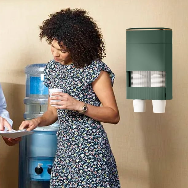 XWSHYW Aparatos de Utensilios de Cocina. Vasos Desechables para Llevar Vasos, Fuentes de Agua para Llevar Vasos para El Hogar, Montados En La Pared, Fácil de Perforar, Almacenamiento, Vasos de Papel