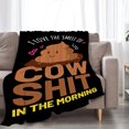 thumbnail image 3 of Funny Cow Throw Blanket Soft Cozy Fuzzy Warm Plush Flannel Lightweight Fleece Cow Gifts Decor for Women Men Adults Kids 50"X40", 3 of 6