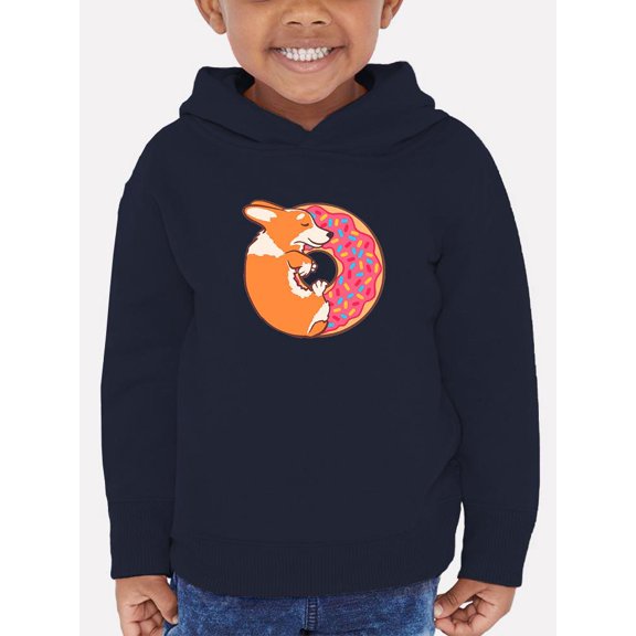 Corgi With Donut And Sprinkles Hoodie Toddler -Image by Shutterstock,  5 Toddler
