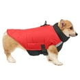 thumbnail image 3 of Spencer Winter Warm Dog Coat Reflective Dog Vest Windproof Padded Cold Weather Pets Jacket for Small Medium Large Dogs with Furry Collar (5XL, Red), 3 of 10
