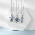 thumbnail image 5 of 3 PCS Set Heart Lotus Cross Cylinder Cremation Jewelry for Ashes Loved One for Pet Ashes Cremation Jewelry for Women Memorial Human Pet Ashes Pendant 3 Pack Urn Necklace for Ashes, 5 of 7