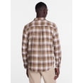 thumbnail image 3 of George Men's and Big Men's Slub Cotton Shirt with Long Sleeves, Sizes S-3XL, 3 of 5