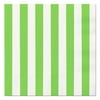 Striped Paper Luncheon Napkins, 6.5 in, Lime Green, 16ct