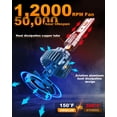 thumbnail image 2 of 2X For Lexus CT200h 2011-2017 H11 H9 LED Headlight Bulb Kit 30000LM LOW 6000K, 2 of 8