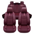 thumbnail image 2 of Tuqiang Car Seat Covers for Acura for ILX 2012-2022 Airbag Compatible Leather Seat Covers for 5-Seater Cars with Enhanced Safety Features Red, 2 of 8