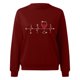 thumbnail image 3 of Gibobby Sudadera mujer Sudadera para mujer linda camisa de otoño con cuello redondo(B,M), 3 of 4