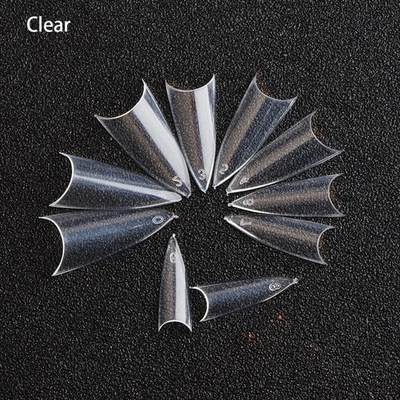 500-1000Pcs Stiletto French False Fake Acrylic Nail Tips Coffin Nails Long