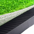 thumbnail image 6 of SAEWUD Dog Grass Pad with Tray, 25"x20" Artificial Dog Potty with 3-Layer System, Indoor Outdoor Pet Turf Toilet for Puppy Training, Portable Dog Pee Pad for Patio, Porch, Balcony Use, 6 of 9