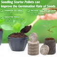 thumbnail image 4 of ZeeDix 30mm 200Pcs Compressed Peat Pellet Fiber Soil Plant Seed Starters - Nursery Plugs Pallet Seedling Soil Block Compressed Garden Block for Planting, 4 of 8