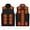 Black, variant on Plus Size Heated Jackets for Men Unisex Casual Zipper Four Control 21 Areas Heat Heating Vest USB Charging Vest