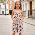 thumbnail image 4 of Vornjynx Kids Girls Cami Dresses Square Neck Sleeveless Spring and Summer Casual Daily Cute Dress Brown Size 10, 4 of 9