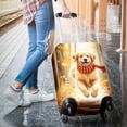 thumbnail image 3 of Welcome Fall Golden Retriever Strolling Through the Autumn Maple Forest Travel Luggage Cover Goldens Dog Lover Gifts Idea Suitcase Dust Protective Decor - 12012, 3 of 5