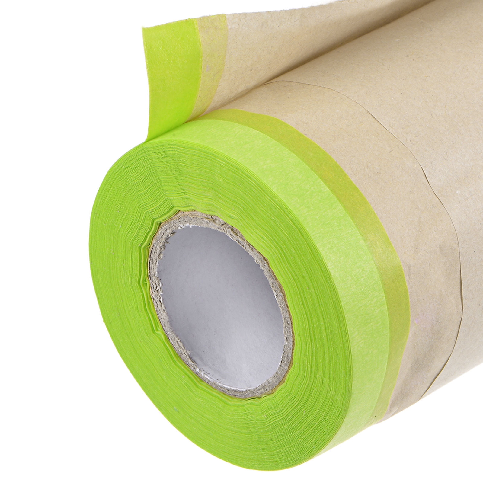 Uxcell 24" x 49ft Pre-Taped Masking Film with High-Tack Painters Tape 2Pack