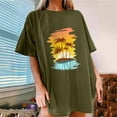 thumbnail image 2 of Birdeem T-Shirt Décontracté pour Femmes à Manches Courtes, Imprimé, d'Été, de Plage, à Enfiler, 2 of 6