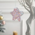 thumbnail image 3 of Velvet Decoration Christmas Stockings Two Color Beads Decoration Christmas Tree Decoration Pentagram Holiday Supplies, 3 of 4