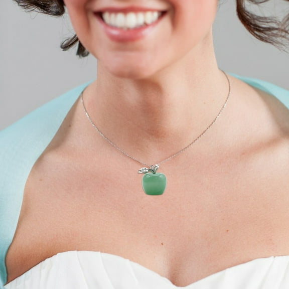 Natural Opal Stone Pendant with Leaves - 16x20mm Mini Polished Gemstone Necklace Charm for Women & Men, Spiritual Gift, 12g