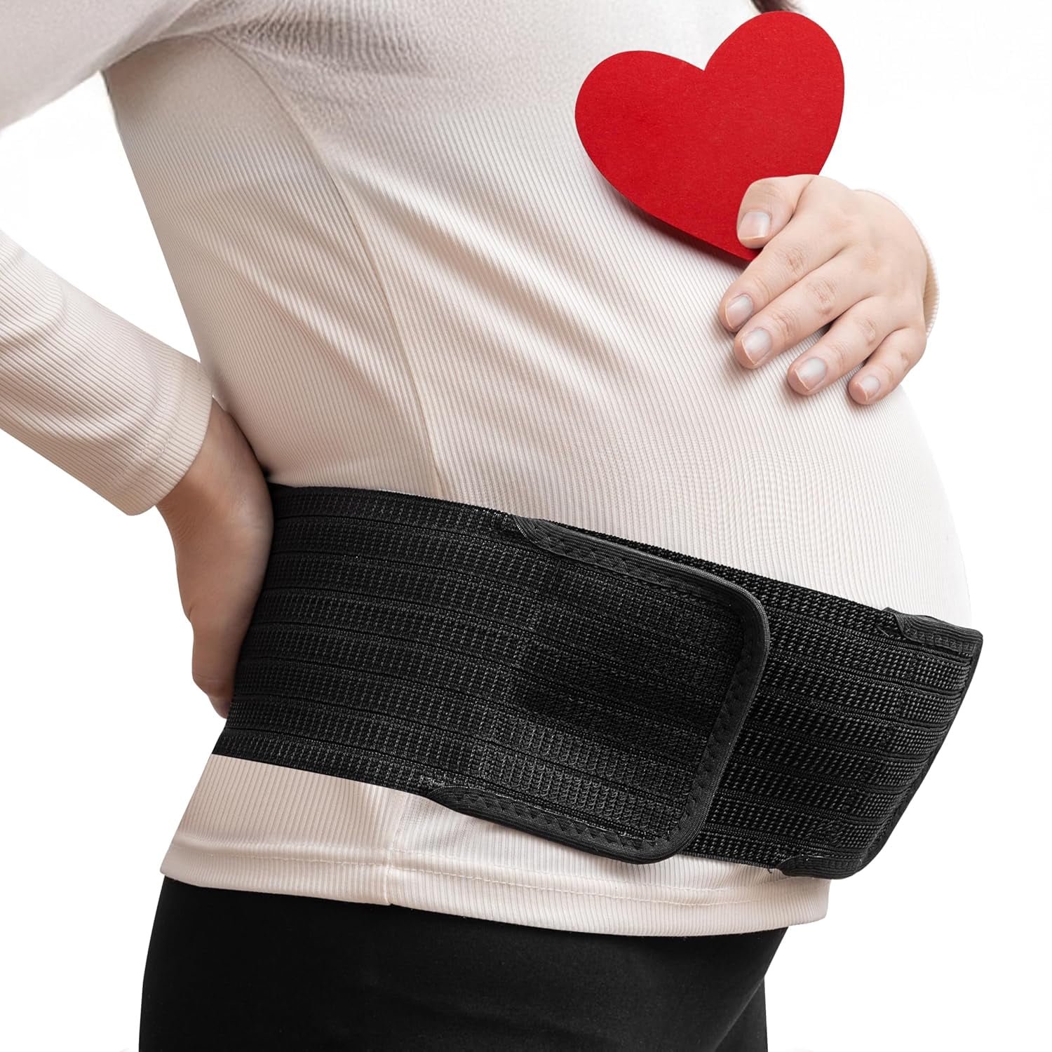 HAB Smart 3 in 1 Pregnancy Support Belt - Compression Belly Bands for Pregnant Women, Maternity Support Belt for Back/Pelvic/Hip Pain