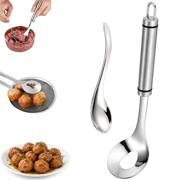 Stainless Steel Meatball Scoop, Meatball Making Spoon, Meatball Maker Tool