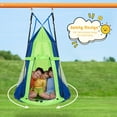 thumbnail image 4 of Gymax 40'' Kids Hanging Chair Swing Tent Set Hammock Nest Pod Seat Green, 4 of 10