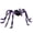 Purple, variant on Giant Halloween Spider Decoration, 19.7in Realistic Plush Furry Spider with Bendable Legs, Multicolor Polyester Spider Prop for Haunted House Yard Porch and Party Decor