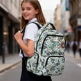 thumbnail image 4 of HUIACONG Fish Donut Camo School Backpack for Boys Girls Ages 6-18 Water Resistant Multi Pocket Padded Adjustable Straps Large Capacity Bookbag for Elementary Middle High School Daily Use, 4 of 7