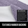 thumbnail image 6 of GORILLA GRIP Chenille Bath Rug, 30x20, Rubber Backing Quick Dry Washable Microfiber Mats, Light Purple, 6 of 10