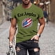 thumbnail image 1 of Tops para hombre, blusas y camisas de manga corta con cuello redondo para hombre, jersey informal con cuello redondo estampado para hombre, pantalones cortos deportivos para fitness, blusa de poliéste, 1 of 5