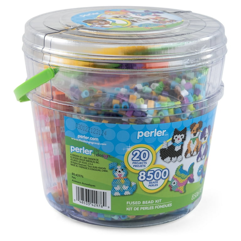 Go Create Ultimate Craft Melty Beads Activity Kit, 8,500 Beads, Storage  Container, Peg Boards & Templates