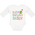 thumbnail image 3 of Inktastic Happy Birthday Daddy Boy Girl Party Boys or Girls Long Sleeve Baby Bodysuit, 3 of 5