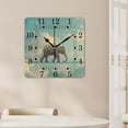 thumbnail image 4 of 10 Inch Wall Clock Battery Operated Square Clock for Office, Kitchen, Outdoor, Living Room,Elephant Walking on Rope Delicate, 4 of 4