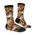 thumbnail image 3 of Uemuo Sloth on the Branch Pattern Women's Crew Socks, Soft Durable Breathable Moisture-Wicking with Odor Control Cotton socks, 3 of 9