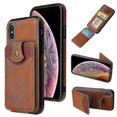 thumbnail image 1 of Funda tipo cartera para teléfono para iPhone Xs Max, color marrón, 1 of 5