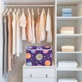 thumbnail image 4 of Yayeee Collapsible Cube Storage Bin with Lid Fabric Closet Decorative Basket with Handles, Candy Cosmic Swirls, 4 of 7