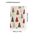 thumbnail image 3 of Christmas Kitchen Towels with Soft Absorbent Fabric, Set of 2, Beige with Red and Black Tree Print, for Holiday Kitchen, Decorative Tea Towels, 3 of 4