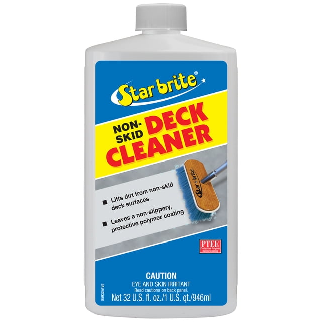 STAR BRITE Limpiador y Protector de Cubiertas Antideslizante; Protege contra Manchas y Rayos UV; Ideal para Superficies de Fibra de Vidrio, Vinilo, Plástico y Pintadas; 32 OZ (085032)