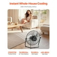 thumbnail image 3 of 14 Inch Floor Fan 3 Speeds 360° Adjustable Tilt High-Velocity Industrial Fan, 3 of 7