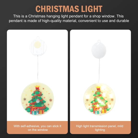 LOLIPPYY Round Led Hanging Lights 1Pc Christmas Design for Shop Display and Holiday Atmosphere