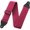 Bc#-cherry Red, variant on CAILDANL Guitar Strap,2.3" Thickened Grain Leather Ends Solid Color Cotton Guitar Straps for Bass,Electric&Acoustic,Come with Gasket and Headstock Rope(Mysterious Black)