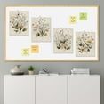 thumbnail image 4 of PixonSign Adhesive Posters Vintage Wildflower Bouquet Antique Botanical Illustrations Wall Arts, Set of 4 Scenic Multicolor Nature Wilderness Canvas Prints for Home Decor - 8"x10", 4 of 5