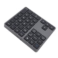 thumbnail image 1 of BT Number Pad, 35 Keys Numeric Keypad, 2.4G Numpad with Receiver, BT5.0 BT3.0 Number Keypad Rechargeable Numeric Pad for Laptop Desktop Smartphone, 1 of 7