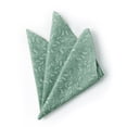thumbnail image 2 of Jacob Alexander Men's Floral Pocket Square Handkerchief Hanky - Dusty Sage, 2 of 5