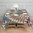 thumbnail image 3 of Square Waterproof Tablecloth Multicolored Leaves Tropical Botanical Reusable Indoor/Outdoor Durable Table Cover 70 Inch X70 Inch, 3 of 6