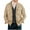 Khaki, variant on Dagugfen Tops for Men Jackets Button down Long Sleeve Loose Solid Color Work Casual Coat with Pockets