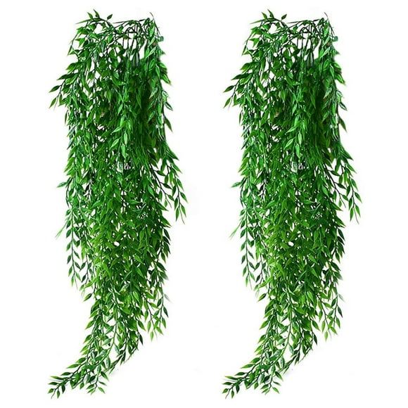 Artificial Flowers Artificial Hanging Plant 2 Pcs Hanging Garland Vine Flower Trailing Bracket Plant Artificial Hanging