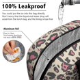 thumbnail image 5 of Insulated Lunch Bag for Women, Floral Print Oxford Fabric Lunch Box, Leakproof Thermal Cooler Tote for Work, School & Picnic, Animal Leopard Print, 5 of 5