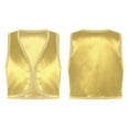 thumbnail image 1 of TiaoBug Gilet Sans Manches Ouvert devant pour Garçons Prince Arabe Doré Jaune 12, 1 of 6