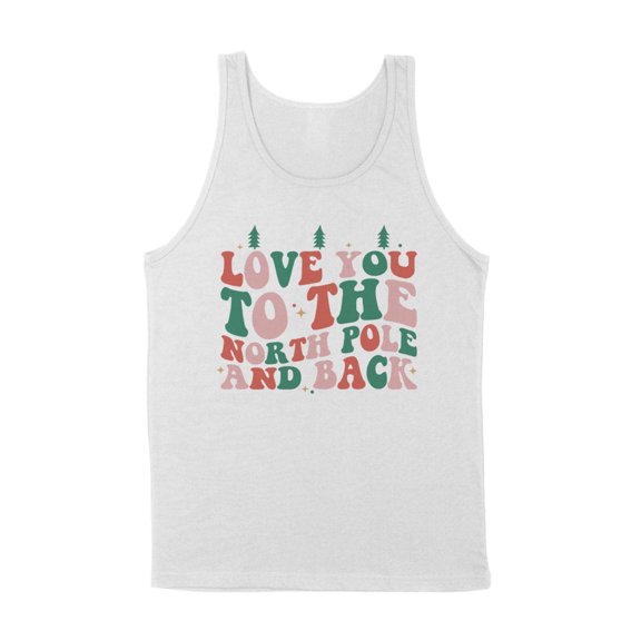 To the North Pole and Back Tank Top Unisex Large White